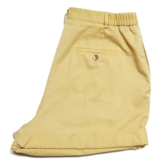 VINTAGE 90s Talbots Yellow High Rise Mom Shorts - Picture 1 of 8